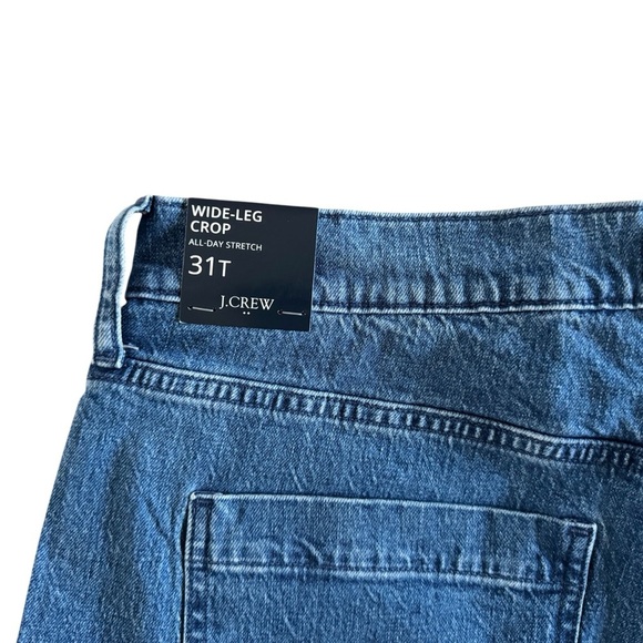 J. Crew women’s Tall wide leg crop jean w/ welt pockets 31T size 31 NWT #705 - Picture 11 of 12